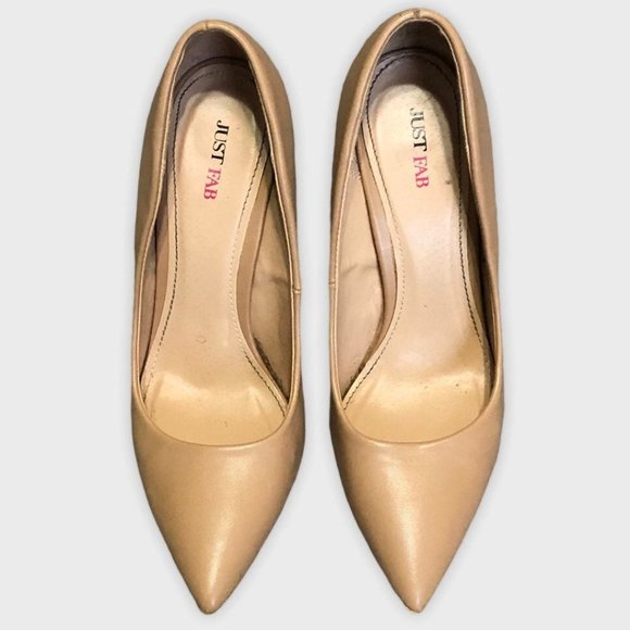JustFab Nude Heels